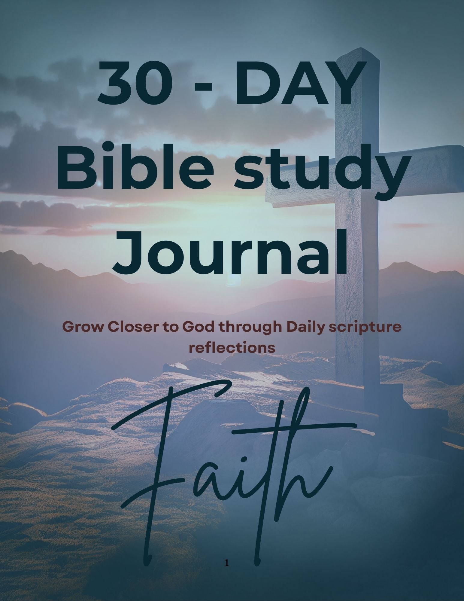 30-Day Bible Study Journal (Digital) + 6-Week Financial Sermon Guide (Digital)