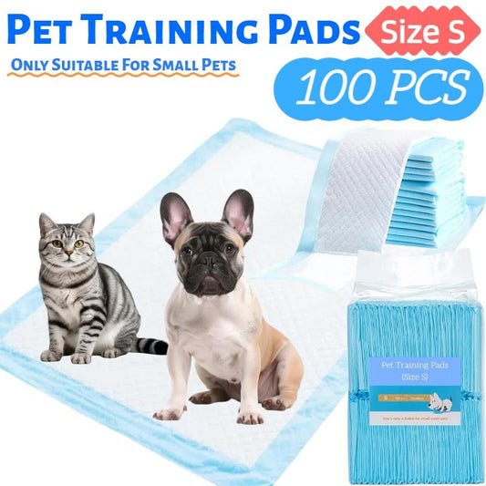 Pet Training Pads, 100Pcs Disposable Puppy Pee Pads for Small Dogs & Cats, Super Absorbent and Leak-Proof
