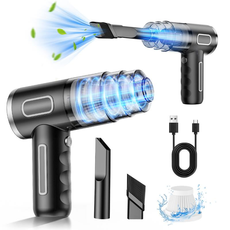 Handheld Wireless Car Vacuum Cleaner, High-Power Car Vacuum Cleaner and Air Dust Collector, 4-In-1 Portable Mini Car Vacuum Cleaner, Handheld Car and Home Vacuum Cleaner, Suitable for Home, Car, Office, and Pets.