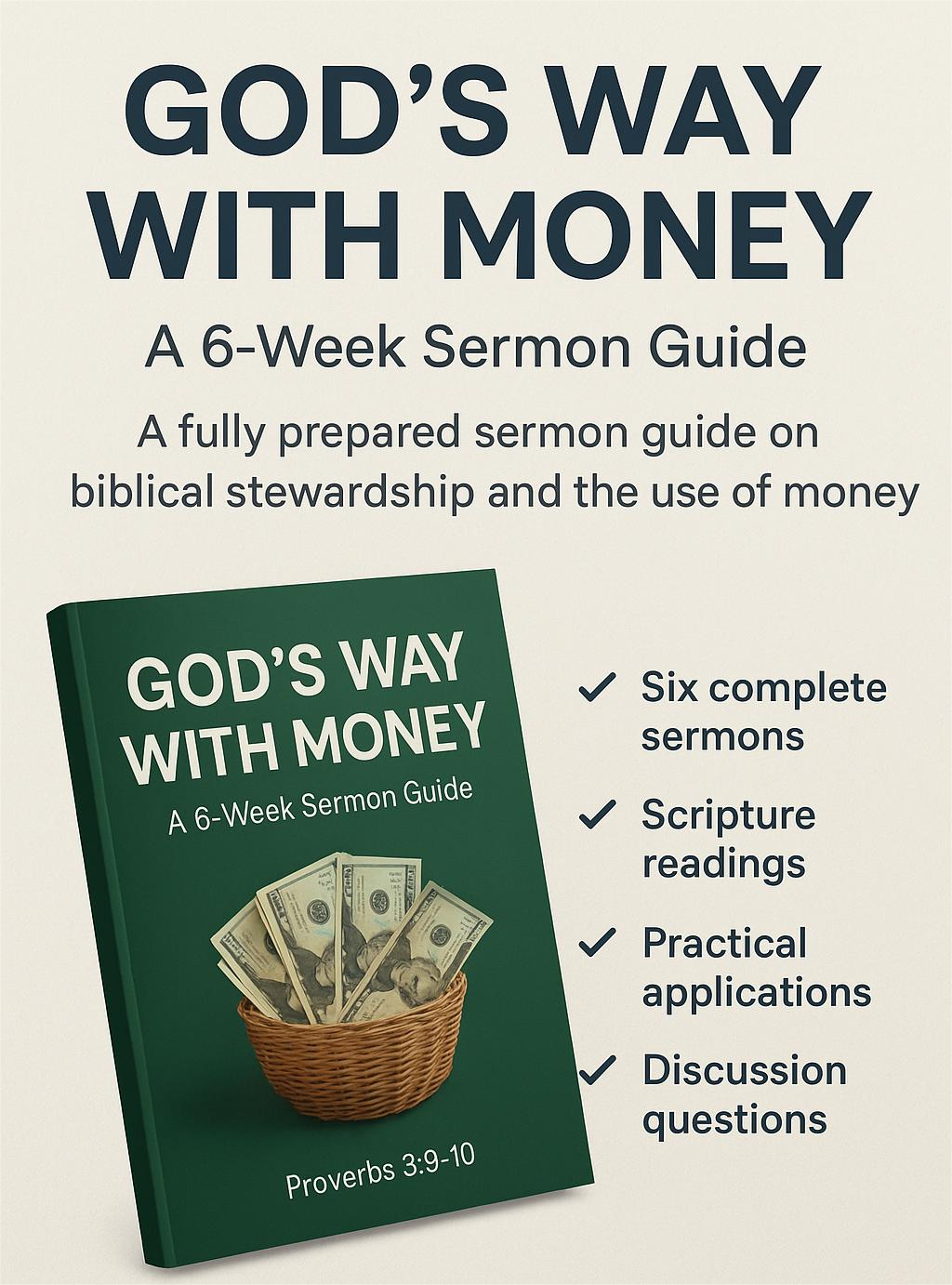 30-Day Bible Study Journal (Digital) + 6-Week Financial Sermon Guide (Digital)