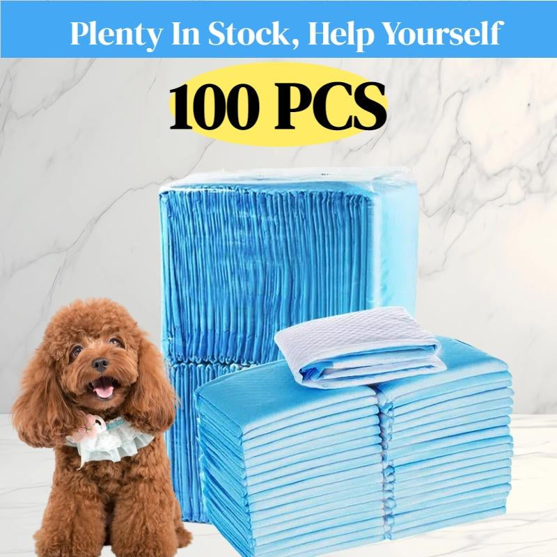 Pet Training Pads, 100Pcs Disposable Puppy Pee Pads for Small Dogs & Cats, Super Absorbent and Leak-Proof