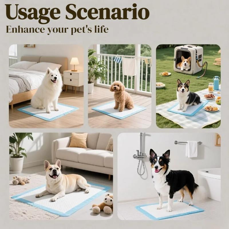 Pet Training Pads, 100Pcs Disposable Puppy Pee Pads for Small Dogs & Cats, Super Absorbent and Leak-Proof